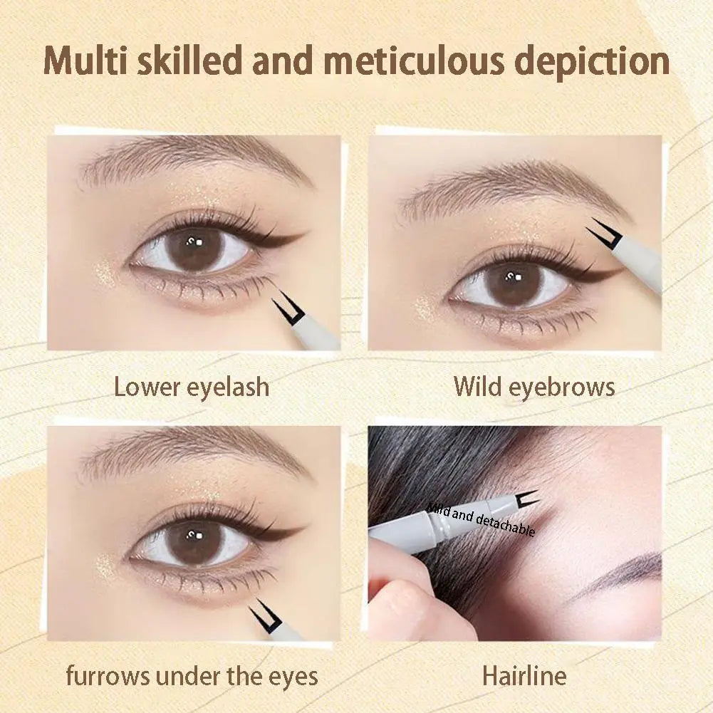 Double Forked Tip Lower eyelash Pen