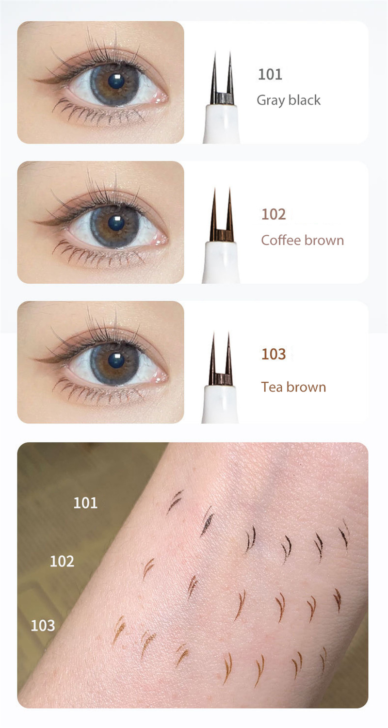 Double Forked Tip Lower eyelash Pen