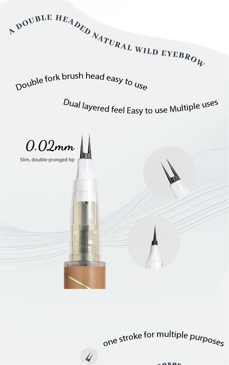 Double Forked Tip Lower eyelash Pen