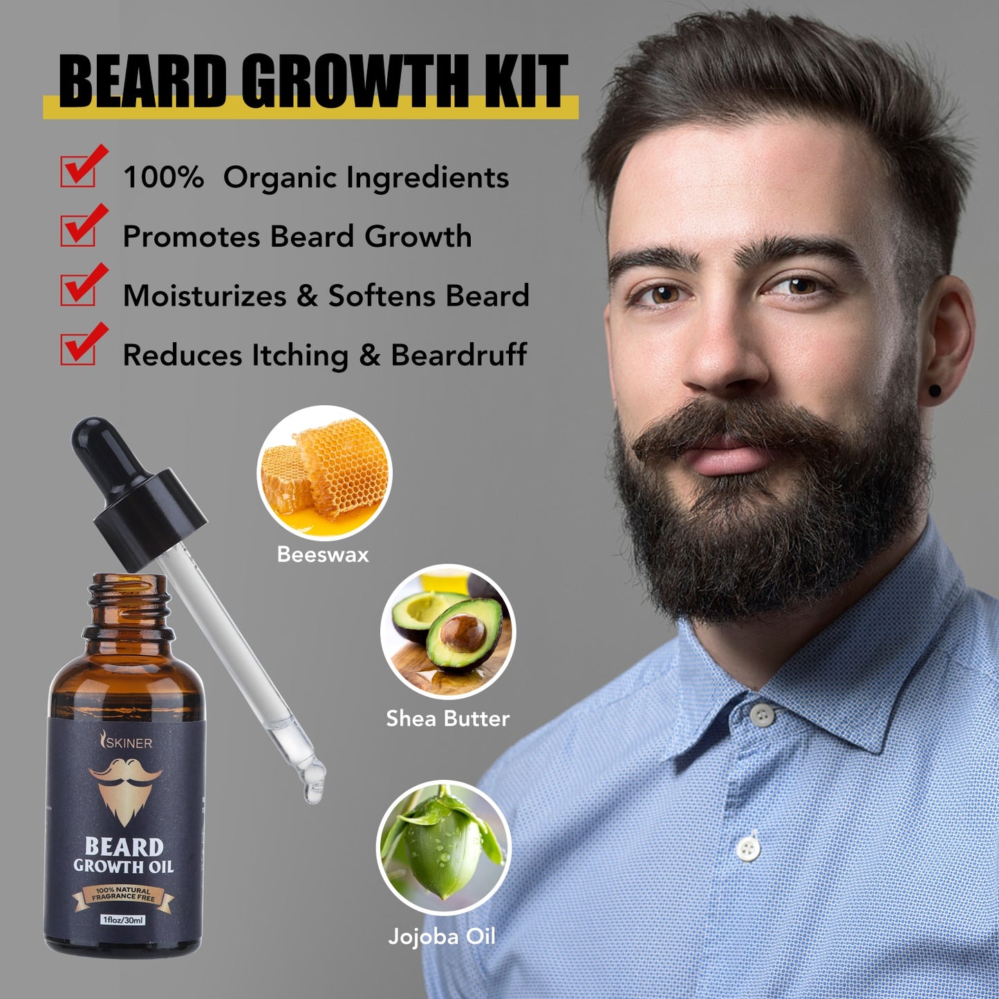 Beard grooming kit